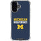 University of Michigan Wolverines M iPhone 16 Clear Case