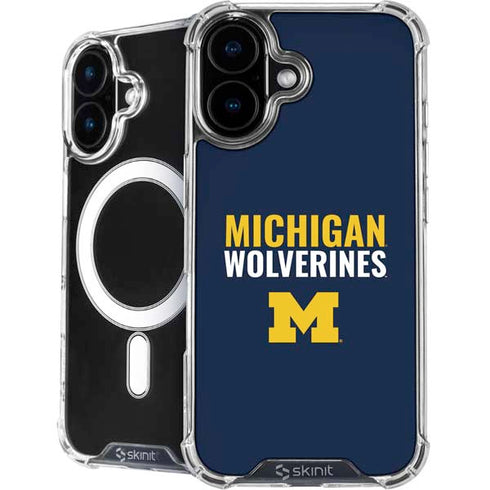 University of Michigan Wolverines M iPhone 16 MagSafe Case