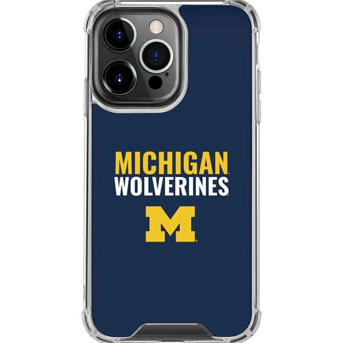 University of Michigan Wolverines M iPhone 16 Pro Max Clear Case