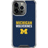 University of Michigan Wolverines M iPhone 16 Pro Max Clear Case