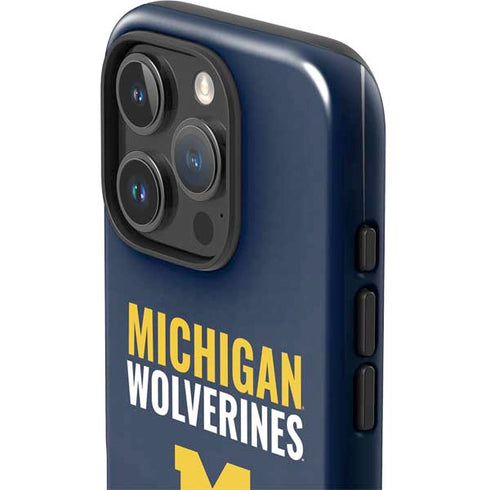 University of Michigan Wolverines M iPhone 16 Pro Max Impact Case