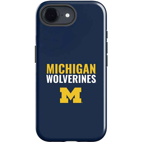 University of Michigan Wolverines M iPhone 16e Impact Case