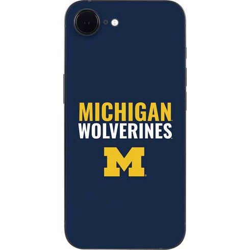 University of Michigan Wolverines M iPhone 16e Skin