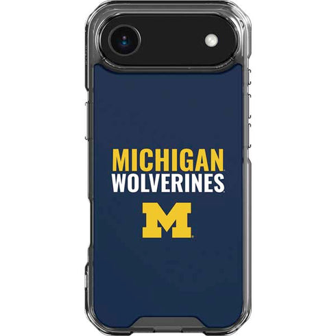 University of Michigan Wolverines M iPhone 17 Air Clear Case