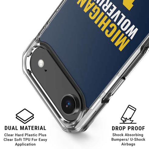 University of Michigan Wolverines M iPhone 17 Air Clear Case