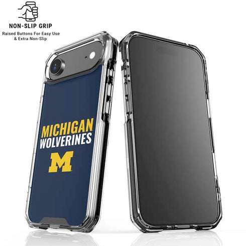 University of Michigan Wolverines M iPhone 17 Air Clear Case