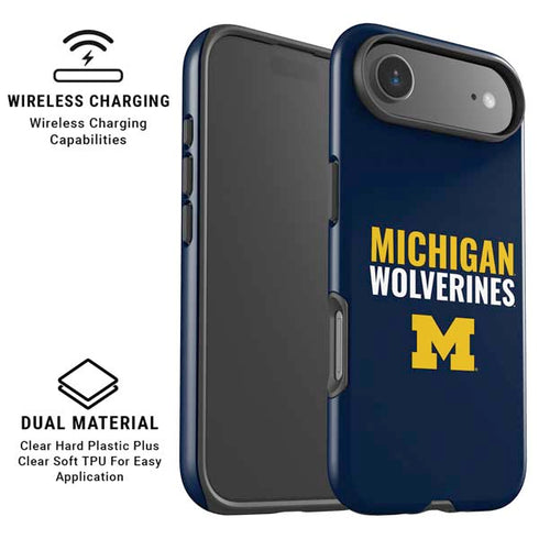 University of Michigan Wolverines M iPhone 17 Air Magsafe Impact Case