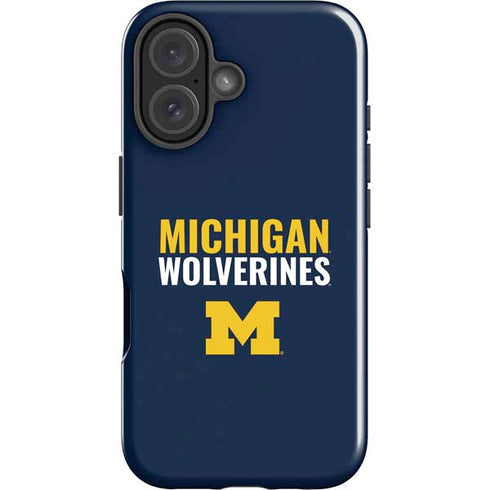 University of Michigan Wolverines M iPhone 17 Impact Case