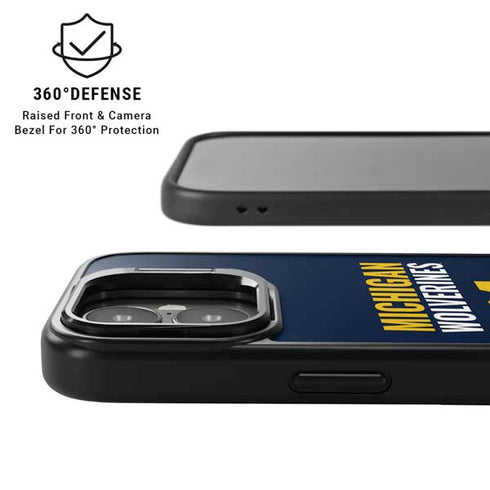 University of Michigan Wolverines M iPhone 17 Kickstand Case