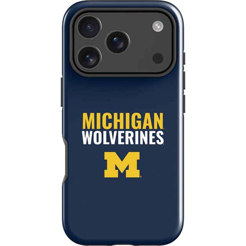 University of Michigan Wolverines M iPhone 17 Pro Impact Case