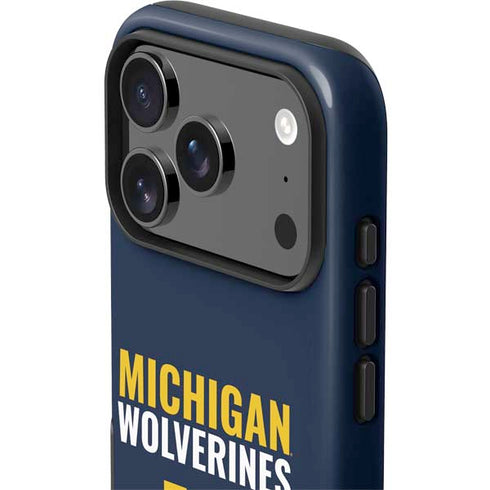 University of Michigan Wolverines M iPhone 17 Pro Impact Case