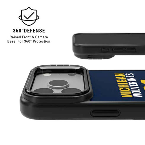 University of Michigan Wolverines M iPhone 17 Pro Kickstand Case