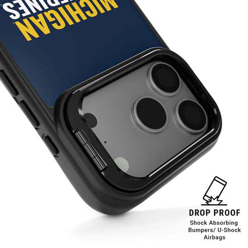 University of Michigan Wolverines M iPhone 17 Pro Kickstand Case