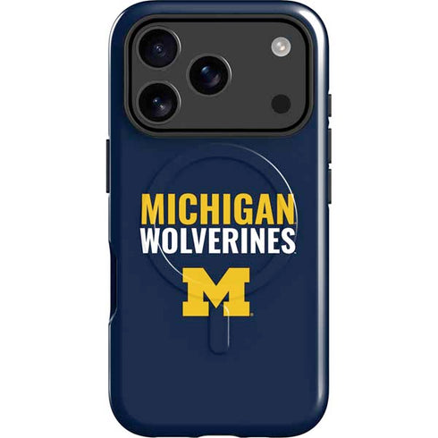 University of Michigan Wolverines M iPhone 17 Pro Magsafe Impact Case