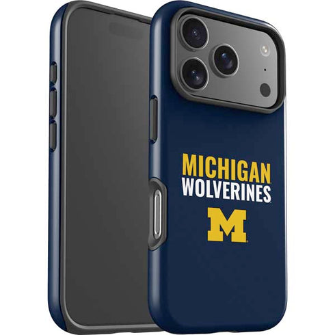 University of Michigan Wolverines M iPhone 17 Pro Max Impact Case
