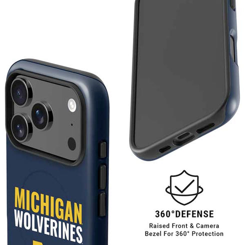 University of Michigan Wolverines M iPhone 17 Pro Max Magsafe Impact Case