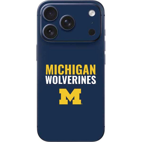 University of Michigan Wolverines M iPhone 17 Pro Max Skin