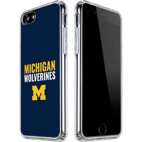 University of Michigan Wolverines M iPhone SE (2nd & 3rd Gen) Clear Case