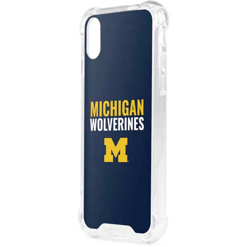University of Michigan Wolverines M iPhone XS Clear Case