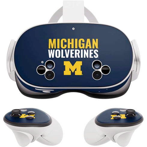 University of Michigan Wolverines M Meta Quest 3S Skin