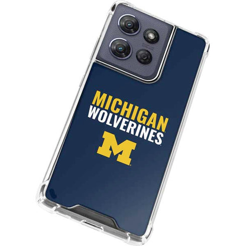 University of Michigan Wolverines M Moto G 5G (2025) Clear Case