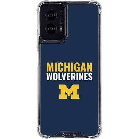 University of Michigan Wolverines M Moto G Power 5G (2024) Clear Case