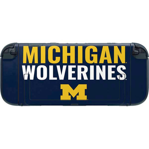 University of Michigan Wolverines M Nintendo Switch 2 (2025) with Joy-Con Skin