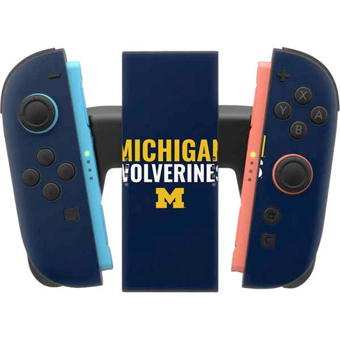 University of Michigan Wolverines M Nintendo Switch 2 (2025) Joy-Con Controller Skin