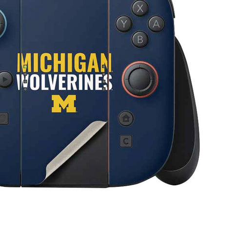 University of Michigan Wolverines M Nintendo Switch 2 (2025) Joy-Con Controller Skin