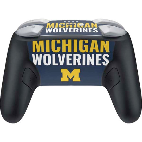 University of Michigan Wolverines M Nintendo Switch 2 (2025) Pro Controller Skin