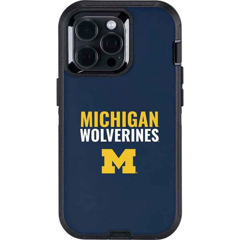 University of Michigan Wolverines M Otterbox Defender iPhone Skin