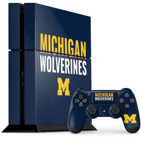 University of Michigan Wolverines M PlayStation PS4 Skins