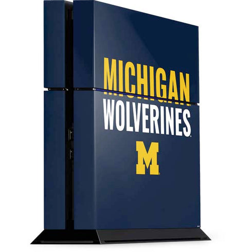 University of Michigan Wolverines M PlayStation PS4 Skins