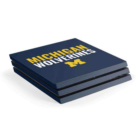 University of Michigan Wolverines M PlayStation PS4 Skins