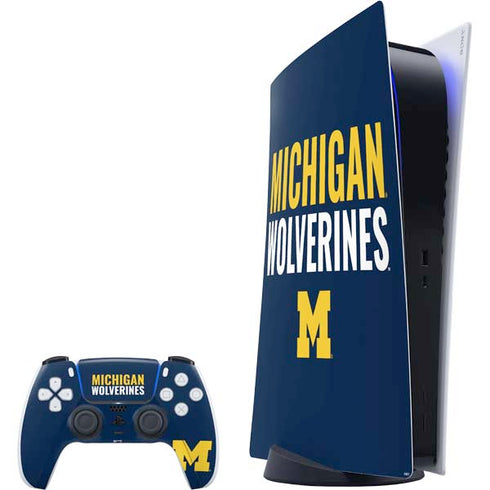 University of Michigan Wolverines M PlayStation PS5 Skins