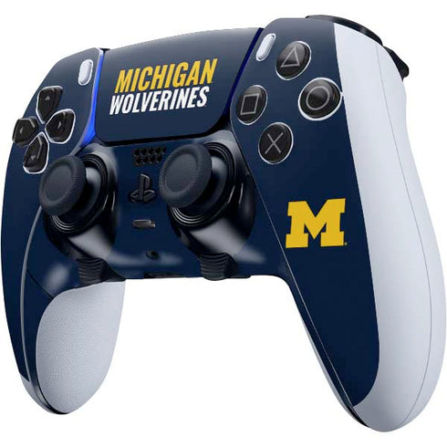 University of Michigan Wolverines M PS5 DualSense Edge Pro Controller Skin