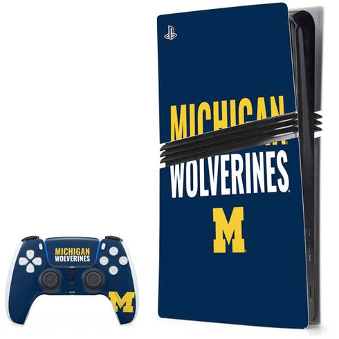 University of Michigan Wolverines M PlayStation PS5 Skins