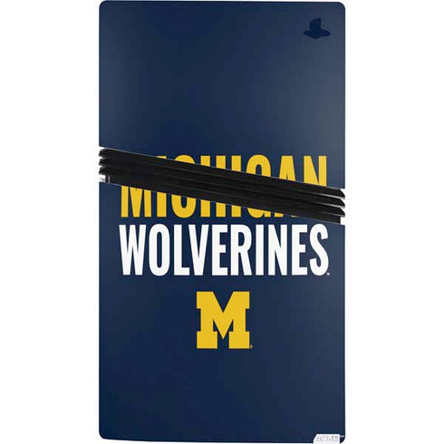 University of Michigan Wolverines M PS5 Pro Console Skin