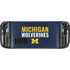 University of Michigan Wolverines M Steam Deck Handheld Gaming Computer Skin