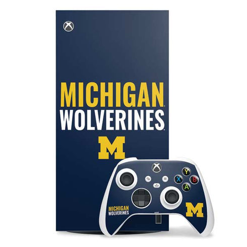 University of Michigan Wolverines M Xbox Series X Skins