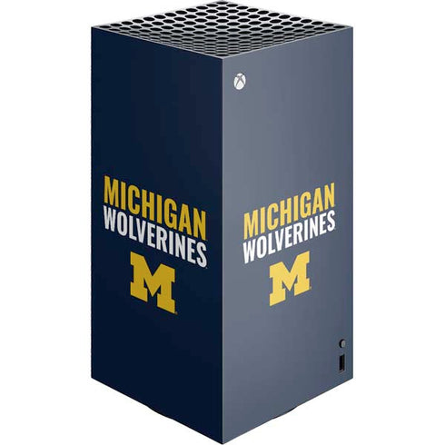 University of Michigan Wolverines M XBox Series X Digital Edition Console Skin