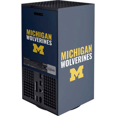 University of Michigan Wolverines M XBox Series X Digital Edition Console Skin