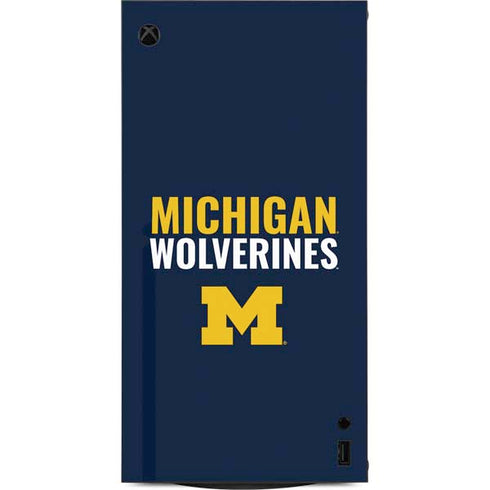 University of Michigan Wolverines M XBox Series X Digital Edition Console Skin