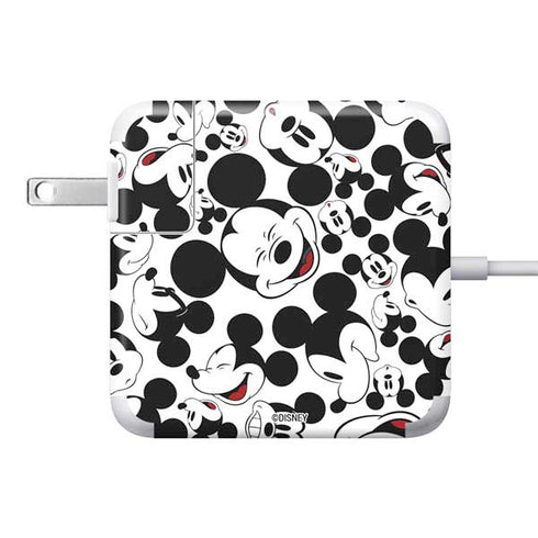 Disney Mickey Mouse Face Pattern 85W Power Adapter (15 and 17 inch MacBook Pro Charger) Skin