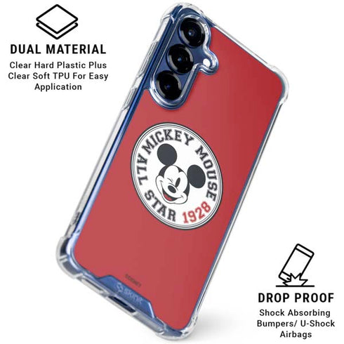 Disney Mickey Mouse All Star 1928 Galaxy S25 Plus Clear Case