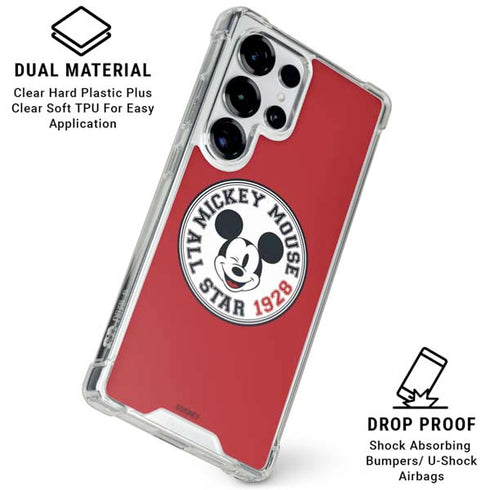 Disney Mickey Mouse All Star 1928 Galaxy S25 Ultra Clear Case