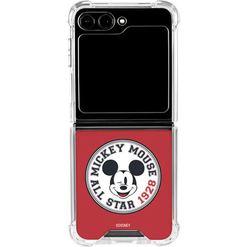Disney Mickey Mouse All Star 1928 Galaxy Z Flip6 Clear Case