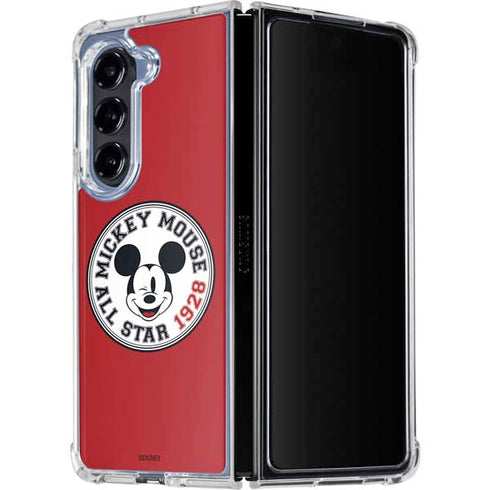 Disney Mickey Mouse All Star 1928 Galaxy Z Fold5 5G Clear Case