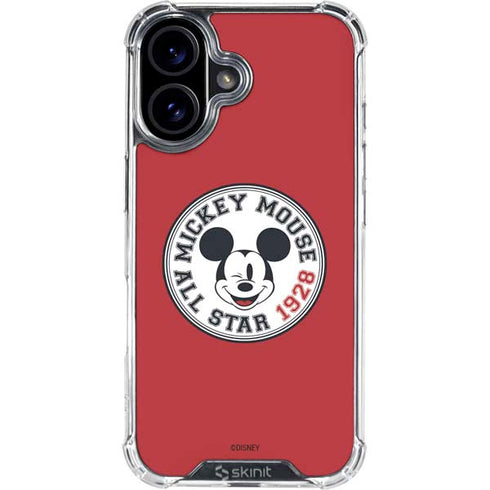 Disney Mickey Mouse All Star 1928 iPhone 16 Plus Clear Case