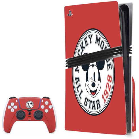 Disney Mickey Mouse All Star 1928 PS5 Pro Disk Bundle Skin
